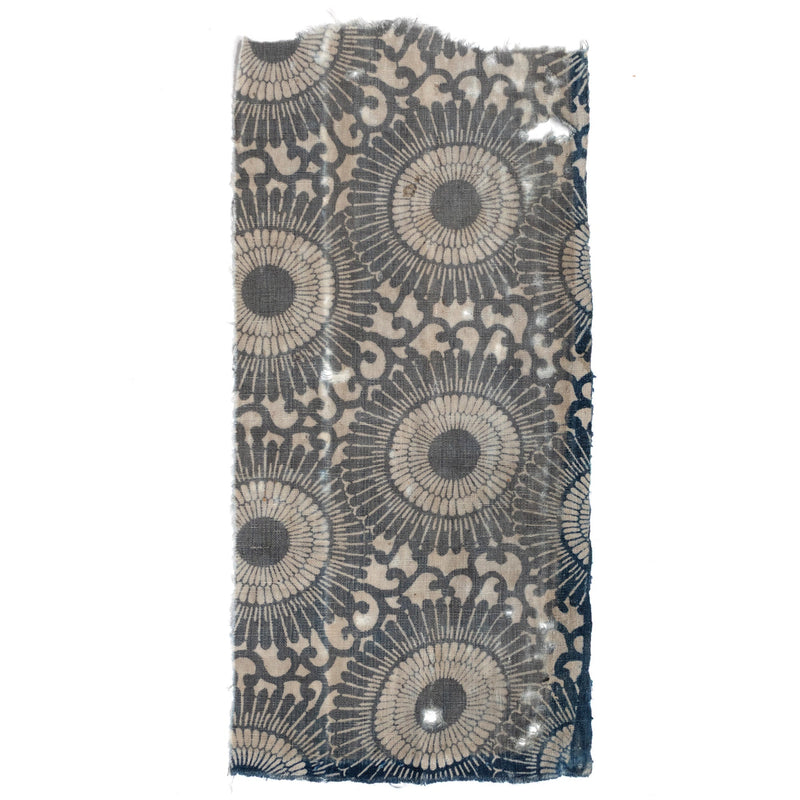 Japanese Katazome Textile Fragment