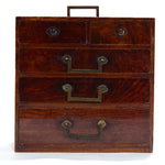 Sakata Hari Bako Japanese Antique Sewing Box
