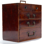 Sakata Hari Bako Japanese Antique Sewing Box