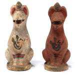 Pair of Ceramic Inari Foxes