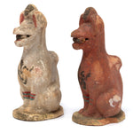 Pair of Ceramic Inari Foxes