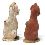 Pair of Ceramic Inari Foxes