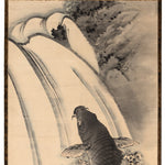 Sumi-e Koi And Waterfall Scroll