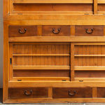 Mizuya Tansu from Gifu Pref| Japanese Antique Cabinet | 6' Width, 2 Section