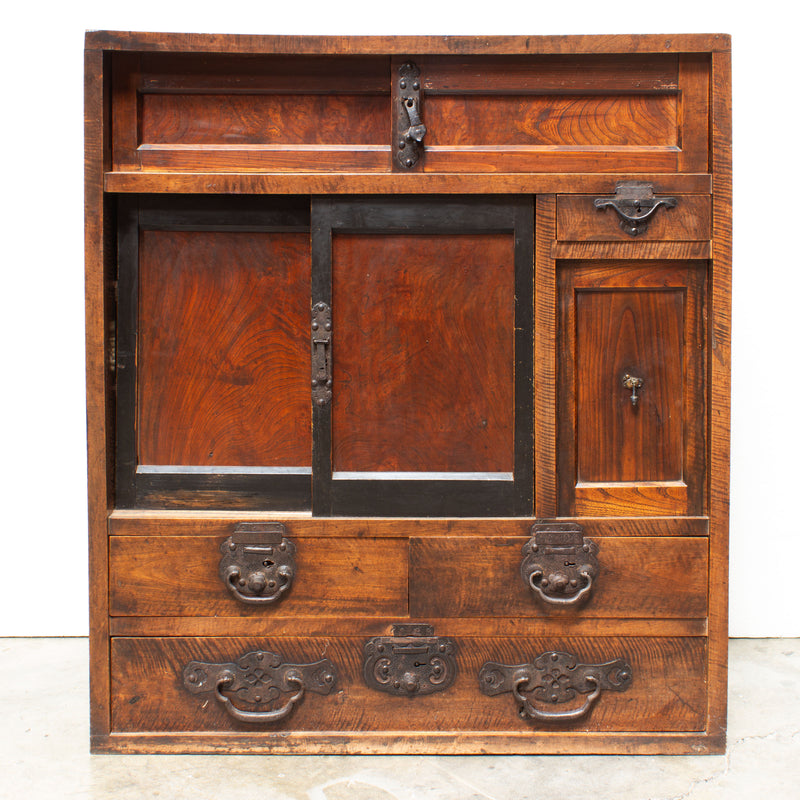 Matsumoto Choba Dansu | Japanese Antique Tansu Merchants Ledger Chest