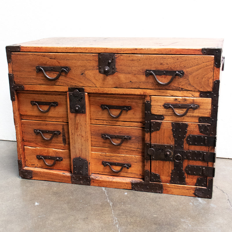 Kiri Ko Dansu | Small Japanese Antique Tansu Personal Chest