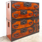 Rare Two Section Clothing Chest from Ogi, Sado Island- Japanese Antique Furniture