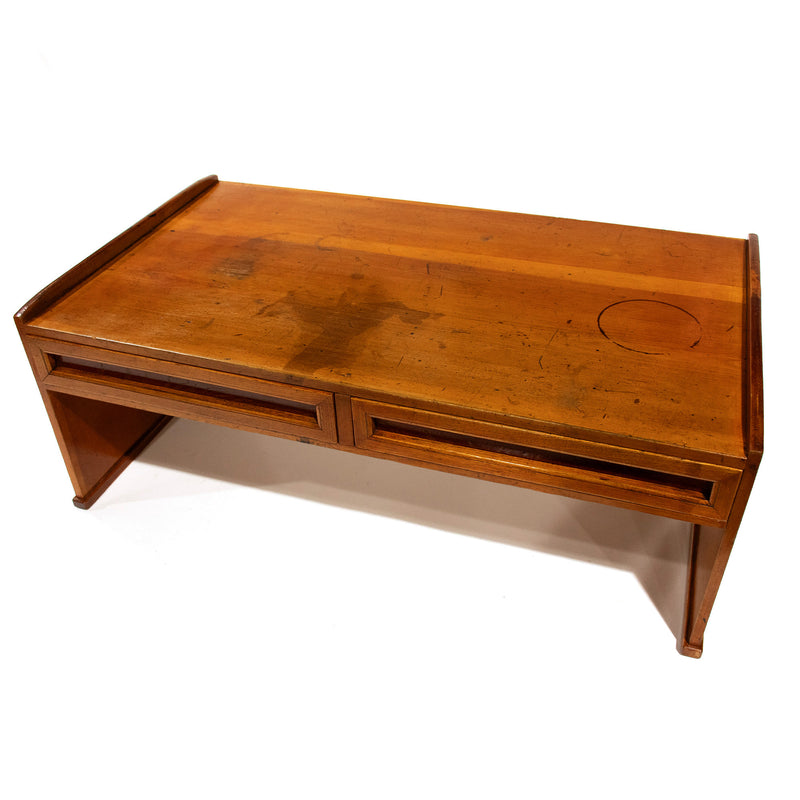 Takayama Keyaki Wood Low Desk  - Early 20th Century Writing Table