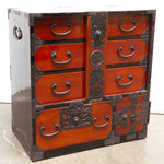 Antique Keyaki Bo-Dansu | Personal Chest From Sakata Japan