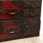 Two Section Clothing Chest from Yahata,  Sado Island Japanese Antique Furniture