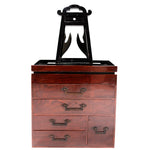 Kyodai Japanese Antique Furniture Vanity Dresser Mirror Chest