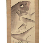 Sumi-E Tai Kakejjku  - Hand Ink Painted Scroll of a Lucky Tai