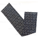 Japanese Indigo Double Sided Katazome Panel Textile Tortise Shell Flower Pattern