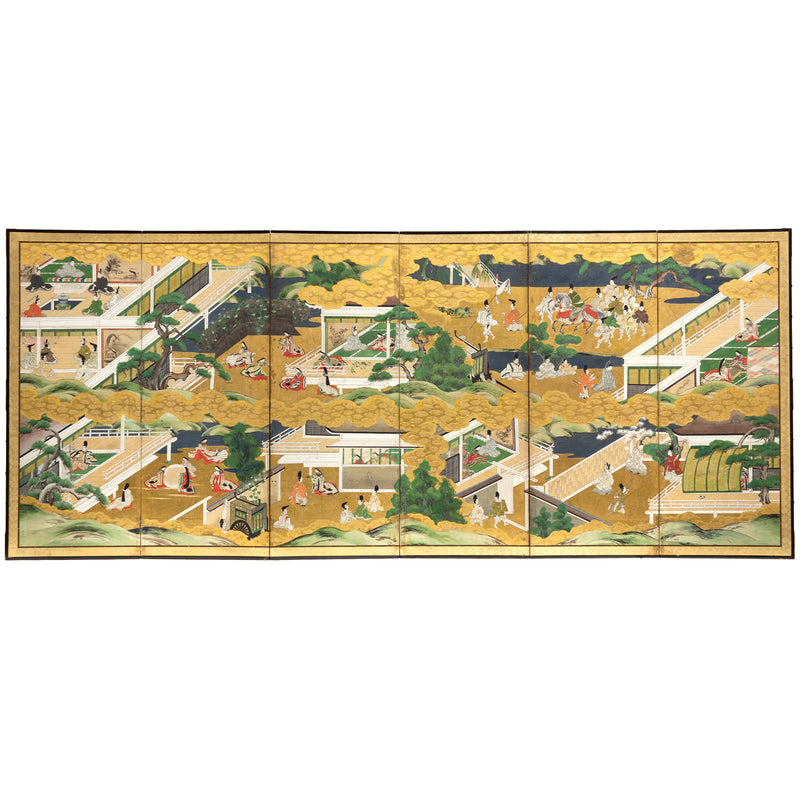 Tosa school Tale of Genji Screen