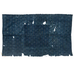 Indigo Kasuri Boro 2 Panel Sheet | Japanese Patchwork Textile