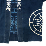 Happi Coat with Wheel Motif and Pockets | Indigo Dyed Cotton