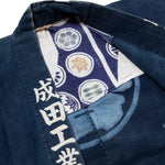 Happi Coat with Wheel Motif and Pockets | Indigo Dyed Cotton