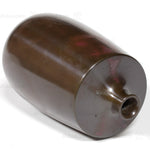 Vintage Bronze Single Flower Vase with Purple Accents