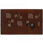 Meiji Genji Incense Katagami | Japanese Lacquered Paper Stencil