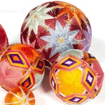 Temari Ball Set of 5 - Traditional Folk Art Toy