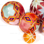 Temari Ball Set of 5 - Traditional Folk Art Toy