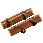 Sudare with Brocade Border| Split Bamboo Blind | Set of 2