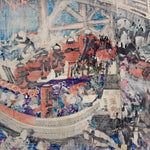 Famous Places at the Eastern Capital: Evening at Ryogoku, 1856 | Japanese Woodblock Print