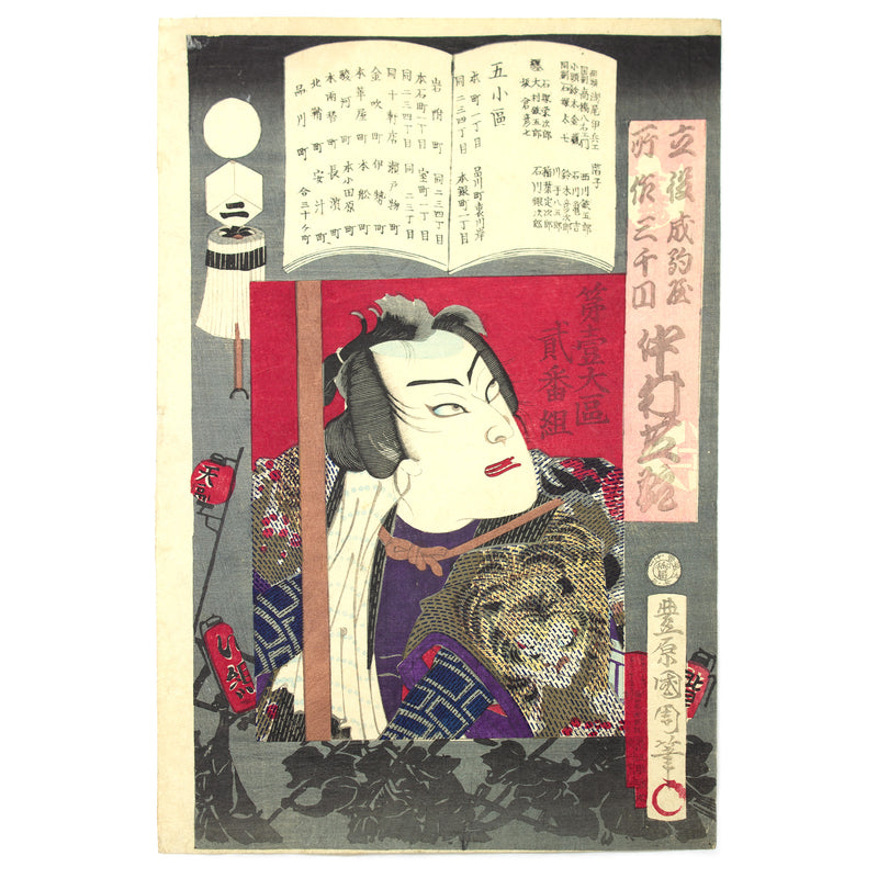 Firefighter Print | Antique Japanese Wood Block Print