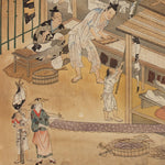 The Craftsmen's Life - Thread Dyers | Antique Japanese Wood Block Print
