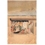 The Craftsmen's Life - Thread Dyers | Antique Japanese Wood Block Print