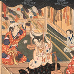 The Craftsmen's Life - Thread Dyers | Antique Japanese Wood Block Print