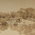 Antique Japanese Albumen Photo of Hotta Garden