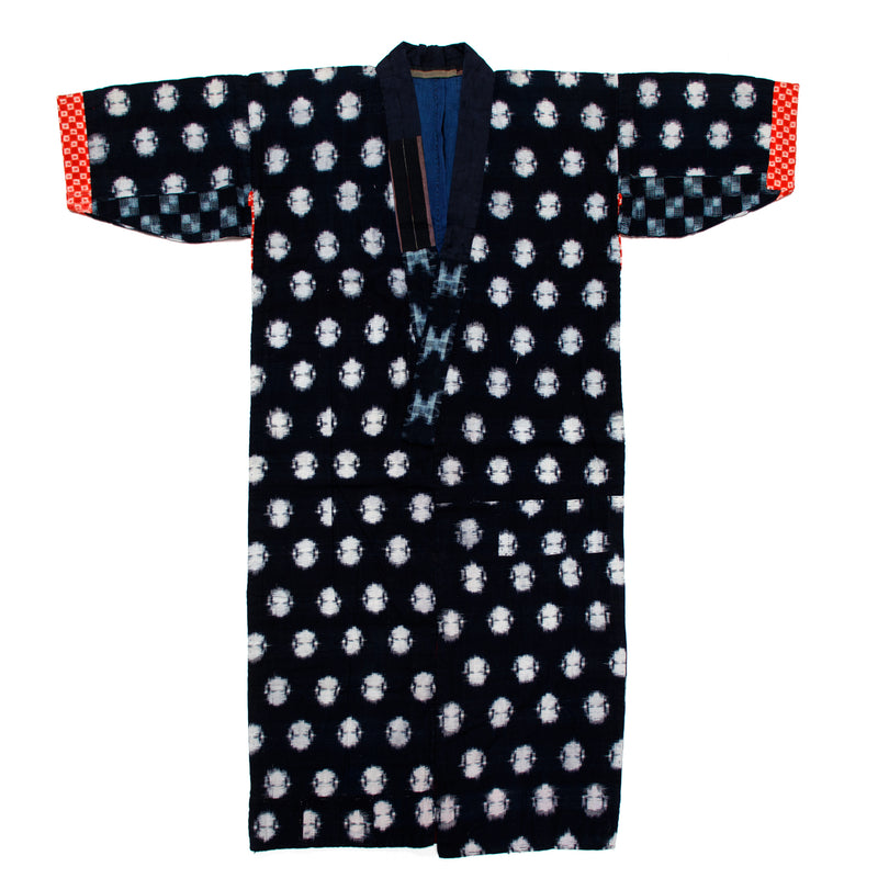 Quilted Indigo Kasuri Kimono