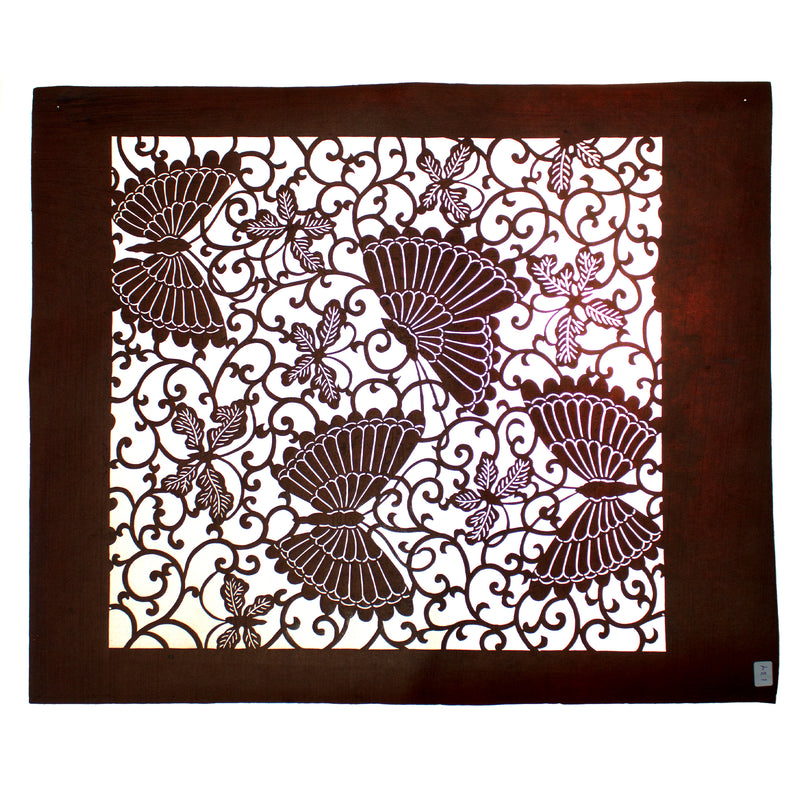 Katagami Japanese Lacquered Paper Butterfly Stencil
