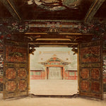 Hand Tinted Antique Japanese Albumen Photo of Toshogu Temple