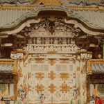 Hand Tinted Antique Japanese Albumen Photo of Karamon Iyeyasu Temple