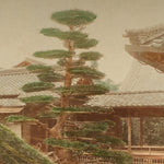 Hand Tinted Antique Japanese Albumen Photo of Kinkakuji | Temple of the Golden Pavillion