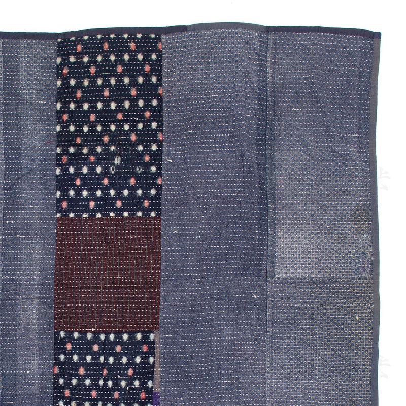 Sashiko Japanese Indigo Cotton Blanket Shibui Japanese Antiques