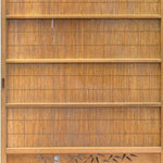 Pair of Sugi Yoshido Doors | Japanese Cedar and Bamboo Wooden Doors for Summer