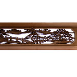 Pair of Deeply Carved Ranma | Japanese Transom Screen | Japanese Architectural Decor