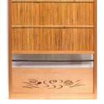 Sugi Yoshido Doors (Sold Individually) | Japanese Cedar and Bamboo Wooden Doors for Summer | Architectural Decor