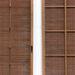 Sugi Yoshido Doors (Sold Individually) | Japanese Cedar and Bamboo Wooden Doors for Summer | Architectural Decor