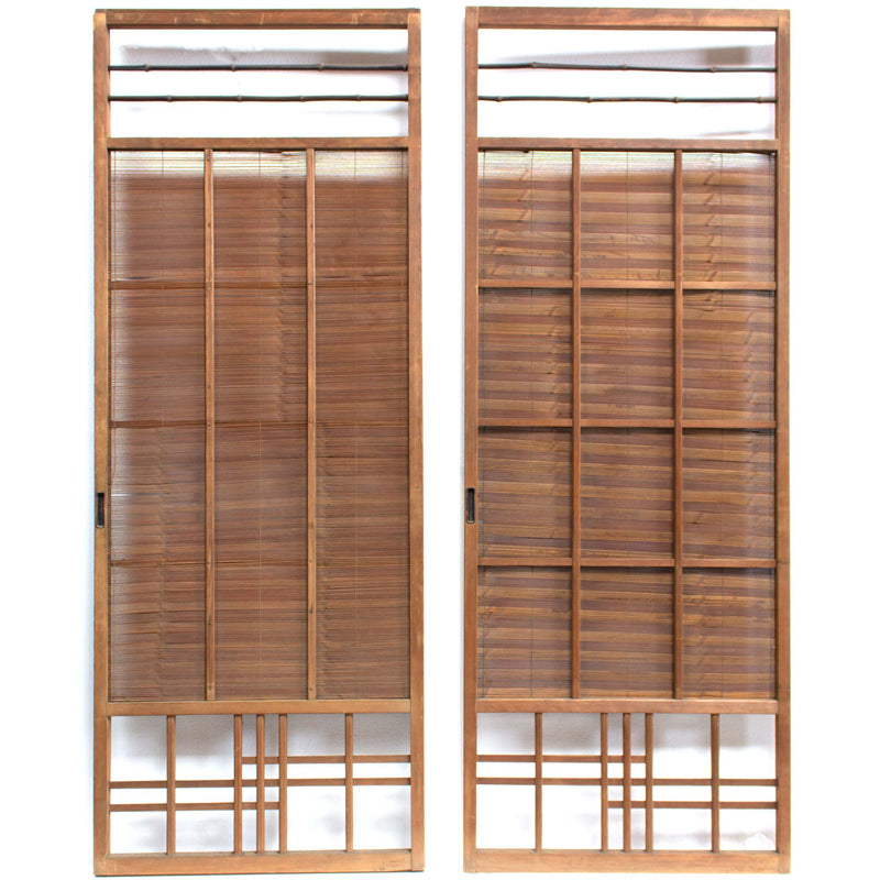 Sugi Yoshido Door | Japanese Cedar and Bamboo Wooden Doors for Summer