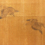 Edo Period Sumi-e Painted Doors (Pair) | Hand Painted Landscape with Birds | Sliding Doors | Architectural Decor
