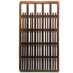 wooden panel with slats