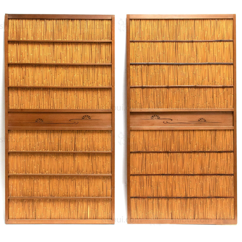 Yoshido Reed Doors | Japanese Cedar, Yoshido Reed and Bamboo Door for Summer | Architectural Decor