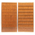 Sugi & Yoshido Reed Doors (Sold Individually) | Japanese Cedar and Bamboo Wooden Doors for Summer | Architectural Decor