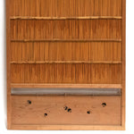 Sugi & Yoshido Reed Door | Japanese Cedar and Bamboo Wooden Door for Summer | Architectural Decor