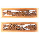 Deeply Carved Ranma | Japanese Transom Screen | Keyaki  | Japanese Architectural Decor