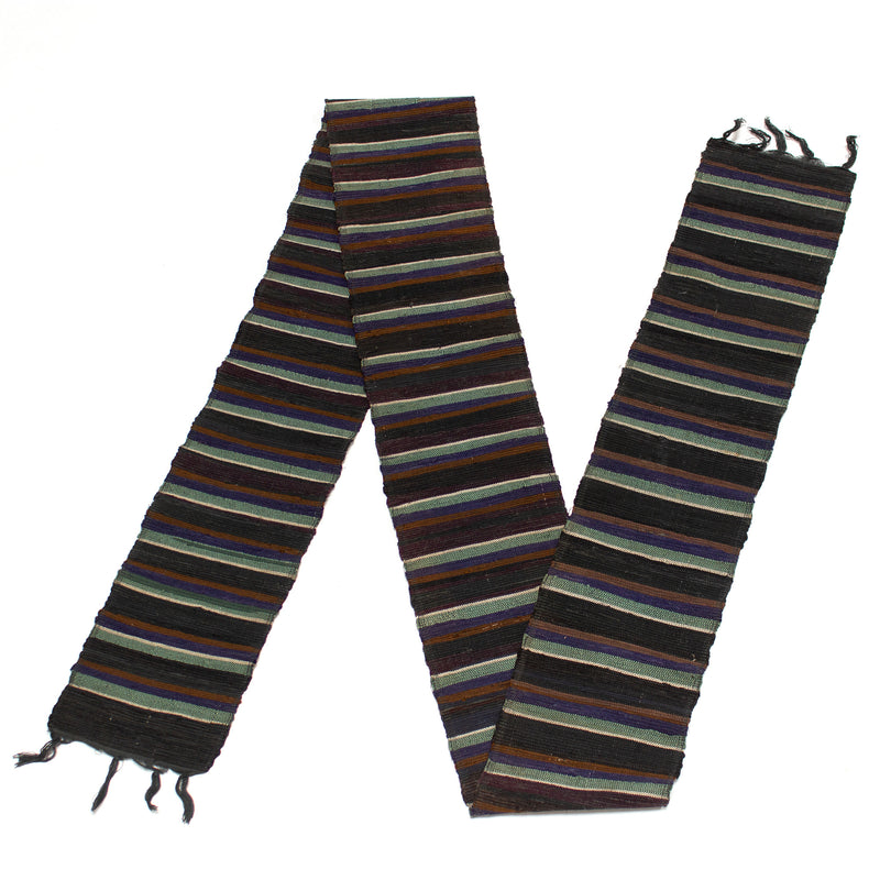 Sakiori Obi | Silk Rag Weave Upcycled Belt.